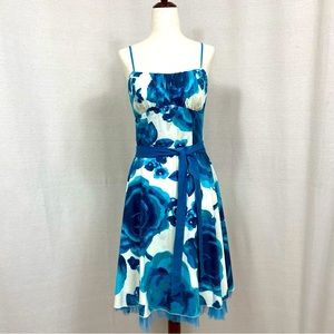 Ruby Rox Floral Belted Fit Flare Dress